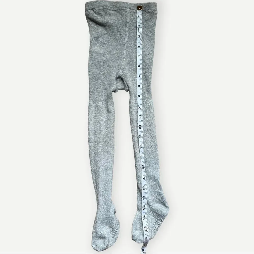Baby Gap Girls Kids Gray Stretch Knit Brannan Bear Tights. 4-5. 4. 4T. 5. 5T.